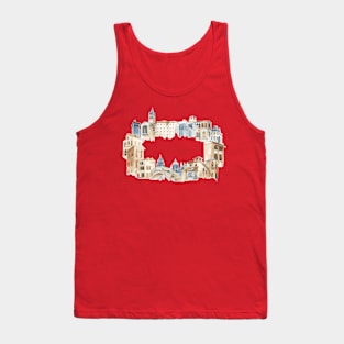 Mediterranean City Building Tank Top